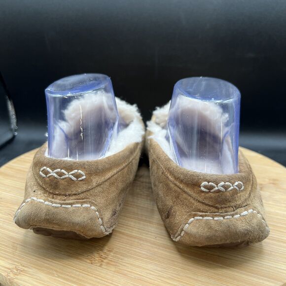 UGG Australia Women's Size 7 Ansley Tan Slippers 3312 Sherpa Lined Shoes - Picture 4 of 9